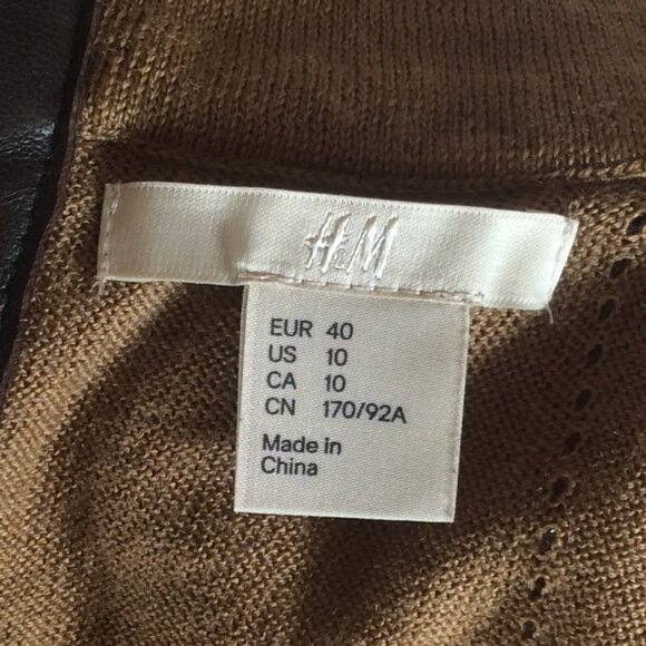 H&M Sleveless Brown Sweater Dress - Picture 3 of 4